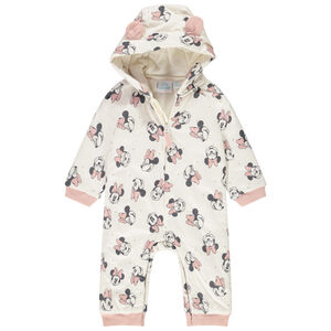 Combinaison longue en double jersey ouatiné imprimé Minnie Disney pour bébé fille Main Combinaison longue en double jersey ouatiné imprimé Minnie Disney pour bébé fille