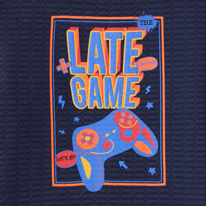 Φούτερ από molleton με φαντεζί υφή για αγόρι 