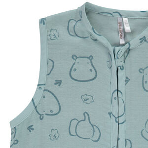 Gigoteuse sans manches en double gaz TOG 0.5 imprimé animaux pour bébé garçon 