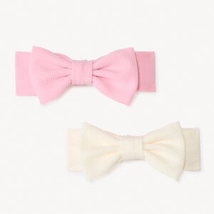 Σετ 2 κορδέλες για μαλλιά με φιόγκο για κορίτσι μωρό 