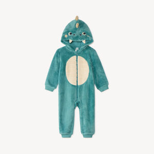 Surpyjama bébé garçon en sherpa à capuche 