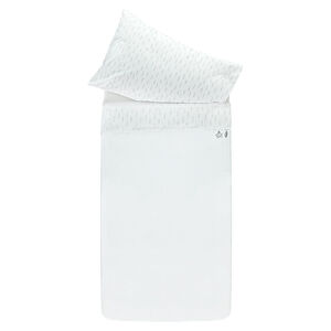 Κάλυμμα παπλώματος + μαξιλαροθήκη με σχέδιο φτερών - 140 x 100 cm 