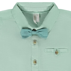 "Σέτ 2 τμχ. πουκάμισο με παπιγιόν + βερμούδα για bebe αγόρι" 