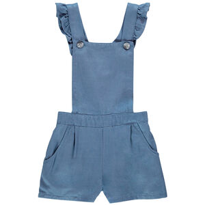 Σαλοπέτα κοντή μπλε lyocell για κορίτσι 