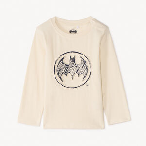 T-shirt à manches longues en relief avec imprimé Batman Warner pour garçon bébé 