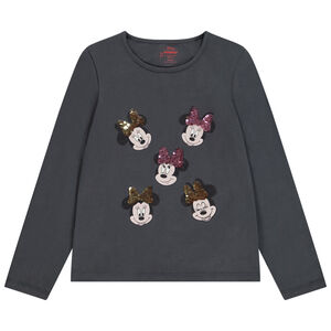 T-shirt μακρυμάνικο Minnie Disney με μαγικά στρας κορίτσι 