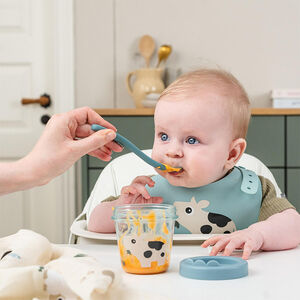 Σετ από 2 βαζάκια συντήρησης 150 ml Tiny Farm μπλε 