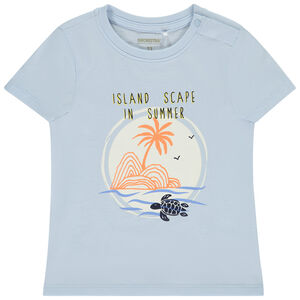 Κοντομάνικο μπλουζάκι με φαντεζί σχέδιο για bebe αγόρι  Main Κοντομάνικο μπλουζάκι με φαντεζί σχέδιο για bebe αγόρι