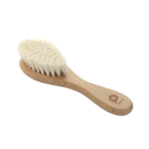 Brosse à cheveux en bois avec poils naturels de chèvre 