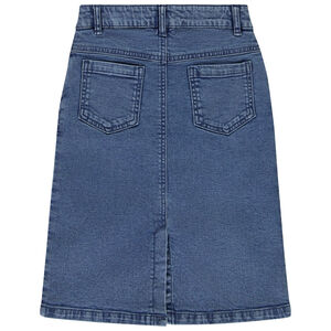 Jupe longue en denim avec découpes fille 
