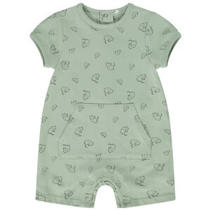 "Σαλοπέτα κοντή με σχέδιο ελεφάντων για μωρό αγόρι" 