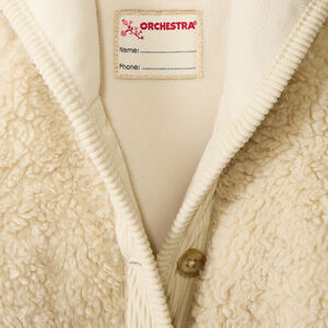 Μπουφάν sherpa με εφέ moutonné για μωρό κορίτσι 