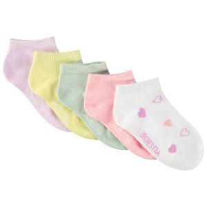 Lot de 5 paires de chaussettes imprimées pour bébé fille 