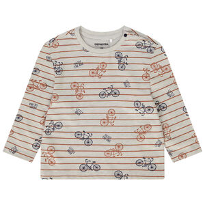 T-shirt μακρυμάνικο από jersey με φαντεζί σχέδιο για bebe αγόρι 