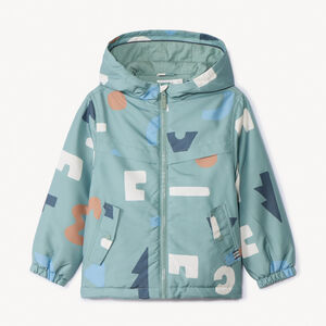 Αντιανεμικό με κουκούλα και φαντεζί σχέδιο για αγόρι 