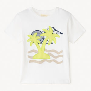 T-shirt με κοντά μανίκια και παιχνιδιάρικη κεντητική σε σχέδιο φοίνικα για αγόρι 