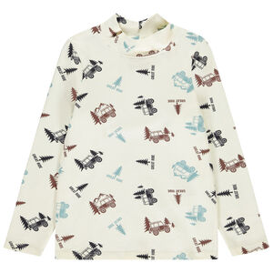 Μπλουζάκι με φαντεζί σχέδιο και ζιβάγκο για αγόρι 