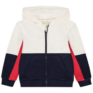 Ζακέτα από φούτερ με εφέ color block για αγόρι 