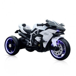 Véhicule à pédales : Moto BO Motor Ninja Blanc 