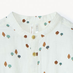 Πουκάμισο μακρυμάνικο με σχέδιο δέντρων για μωρό αγόρι 