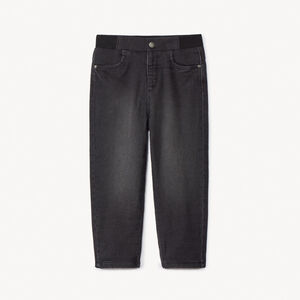 Τζιν με εφέ denim μονόχρωμο διπλωμένο σε jersey για μωρό αγόρι 