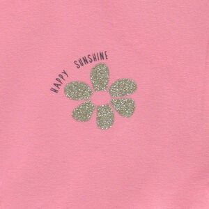 Κοντομάνικο μπλουζάκι με σχέδιο και effet δεμένο για κορίτσι 