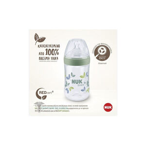 Μπιμπερο Nfn Nat.Sense Pp 260Ml Σιλικονης Μεγ.1M Temp.Control 