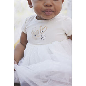 Φόρεμα γιορτής με εφέ 2 σε 1 bi-matière για bebe κορίτσι 