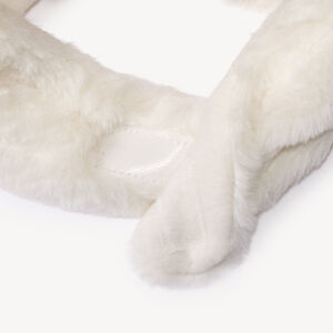 Σκούφος sherpa με χαριτωμένα αυτιά αρκούδας σε ανάγλυφη μορφή για bebe κορίτσι 