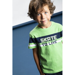 T-shirt manches courtes en jersey print fantaisie Main T-shirt manches courtes en jersey print fantaisie