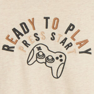 T-shirt à manches longues avec motif Gameboy pour garçon 