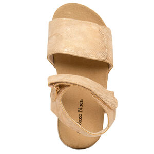 Σανδάλια με glitter και scratchs, effet δέρματος φιδιού για κορίτσι 