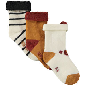 Lot de 3 paires de chaussettes motifs forêt pour bébé garçon 