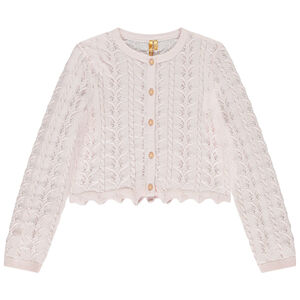 Ζακέτα μακρυμάνικη από πλεκτό φαντασία για κορίτσι 