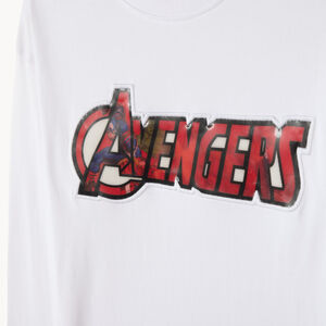 T-shirt à manches longues pour garçon avec impression lenticulaire Avengers Marvel 
