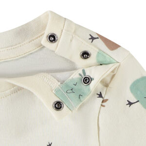 T-shirt manches longues imprimé créatures végétales pour bébé garçon 