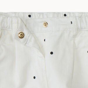 Παντελόνι φαντεζί με πουά για bebe κορίτσι 