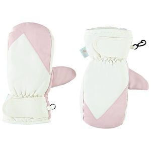 Γάντια διχρωμία με επένδυση από μικροπολάρ για κορίτσι 