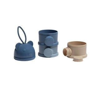 Μπαταρία δοσολογίας γάλακτος σε σκόνη Yummix 2.0 μπλε με 3 στοίβες διαμερισμάτων 