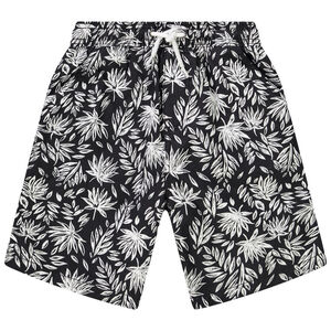 Βερμούδα βαμβακερή με σχέδιο φύλλα για αγόρι 