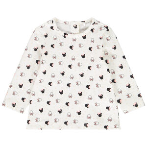 T-shirt μακρυμάνικο σχέδιο Minnie Disney για bebe κορίτσι 