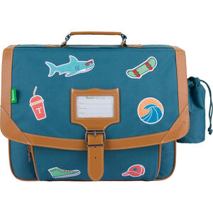 Cartable Stan avec poche pour gourde - vert 