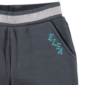 Pantalon de jogging en molleton broderie Elsa Reine des neiges Disney 