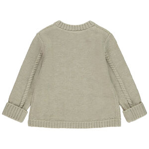 Gilet en tricot torsadé pour bébé garçon 
