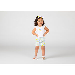 Combinaison courte imprimé fleuri pour bébé fille Main Combinaison courte imprimé fleuri pour bébé fille