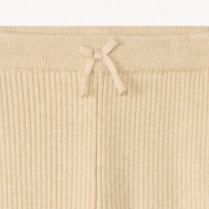 Μακρύ κολάν πλεκτό μονόχρωμο με διακοσμητικό φιόγκο για κορίτσι 