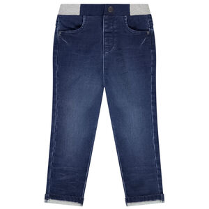 Τζιν παντελόνι με ελαστική μέση για μωρό αγόρι 