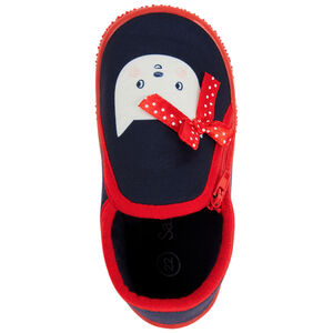 Παπούτσια με σχέδιο γάτας και φανταστικό φιόγκο για μωρό κορίτσι 