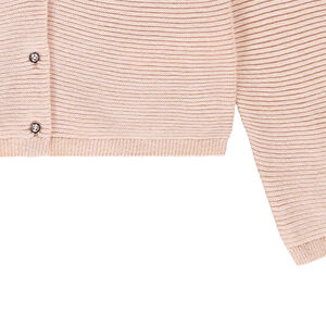 Ζακέτα από πλεκτό φαντασίας με lurex για κορίτσι 