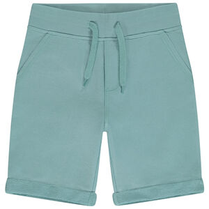 Βερμούδα από molleton μονόχρωμο για αγόρι 